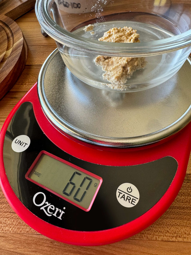 60 grams of sourdough starter