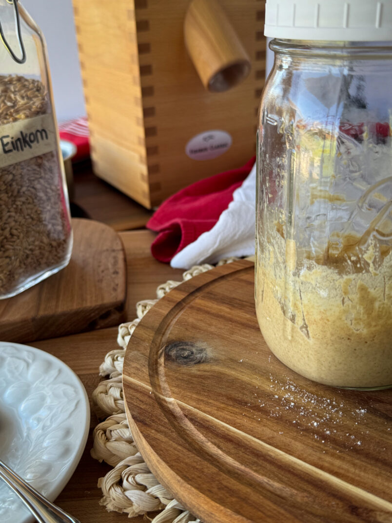 new einkorn sourdough starter