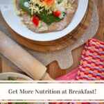 get more nutrition at breakfast with this egg and sauerkraut sourdough flatbread breakfast recipe