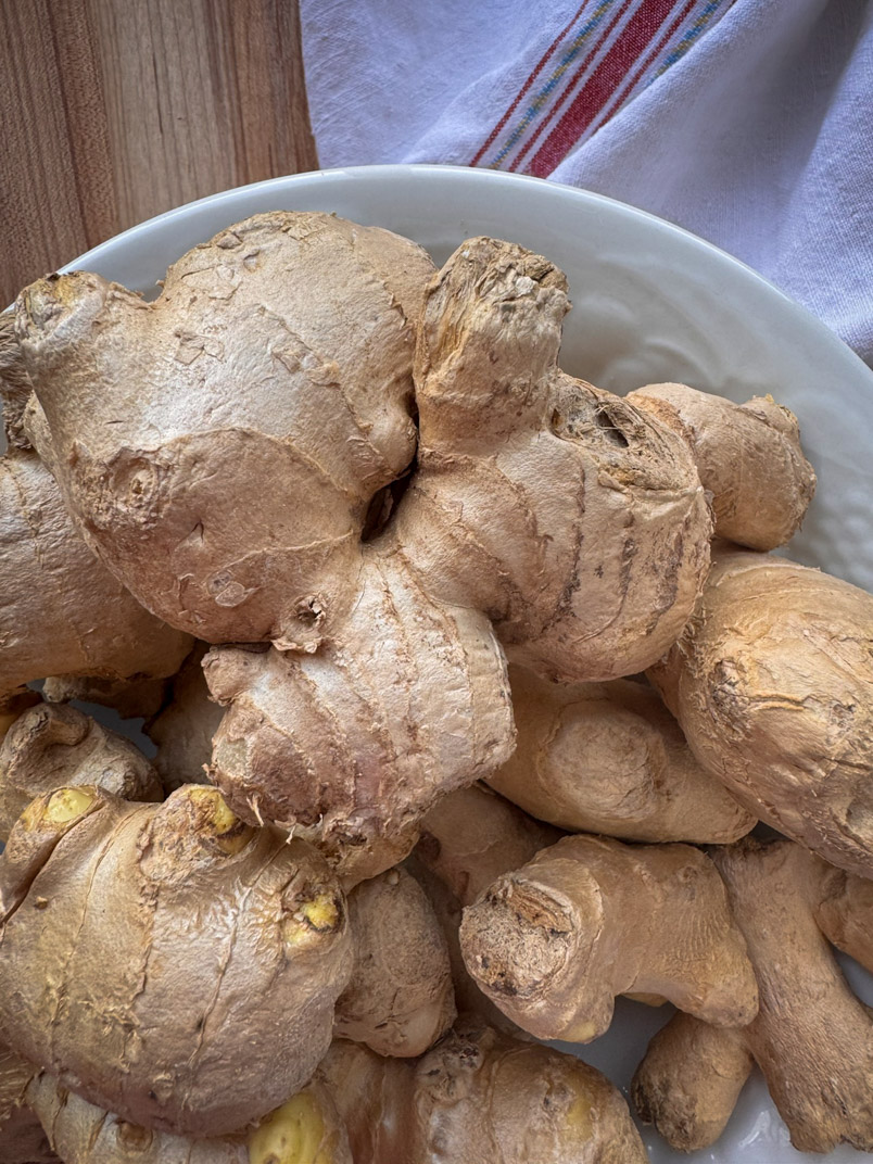 whole ginger root