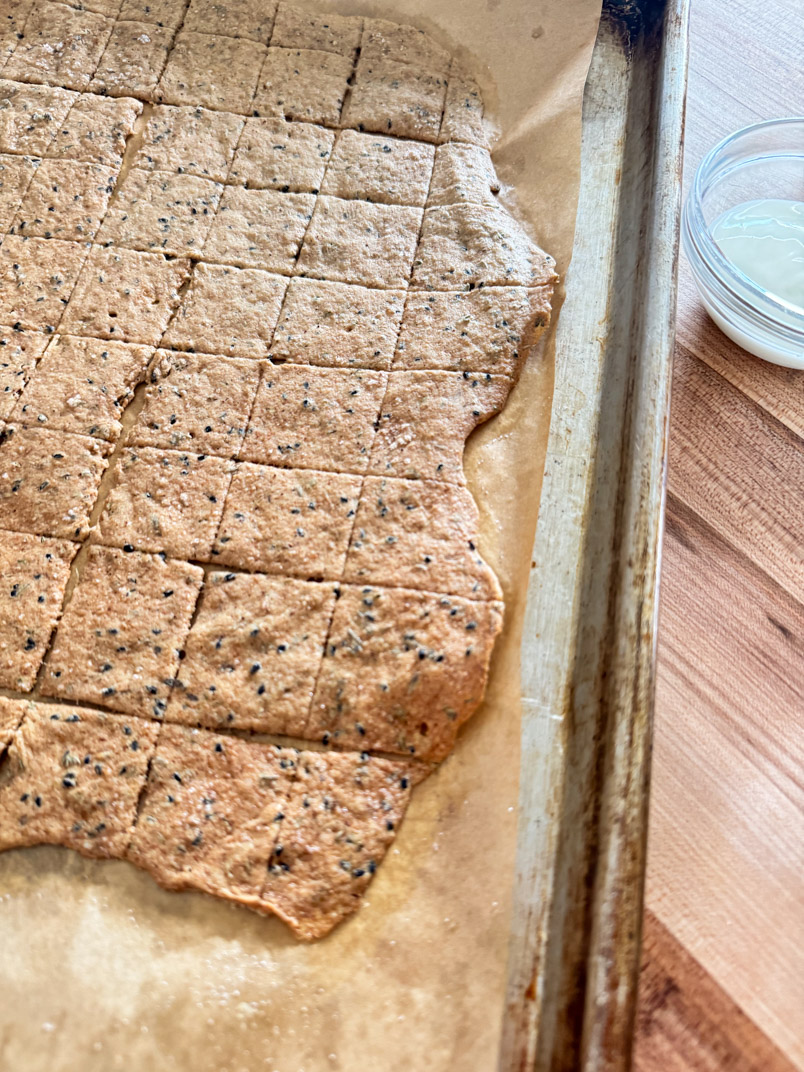 Baking Sourdough Einkorn Crackers Baking Sourdough Einkorn Crackers