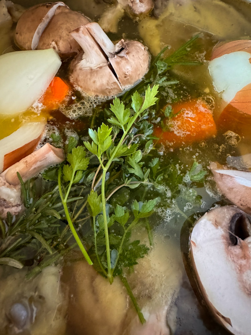simmer homemade chicken broth simmer homemade chicken broth