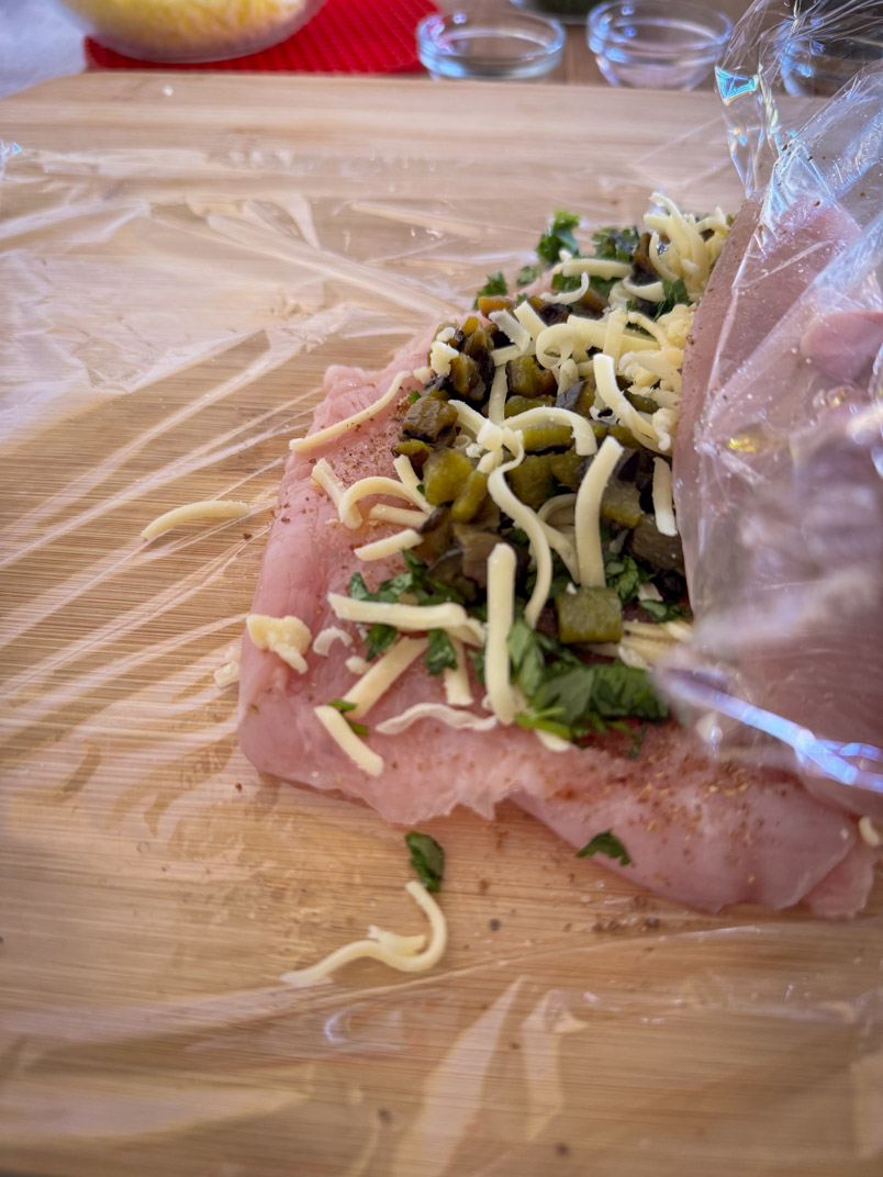rolled chicken