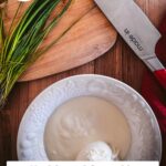 healthy and craveable chive dip with arugula