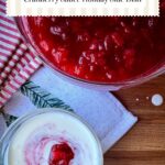 cranberry pear sauce holiday side dish