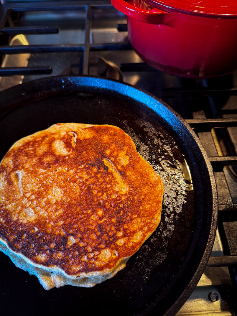 cooking sourdough einkorn pancakes cooking sourdough einkorn pancakes