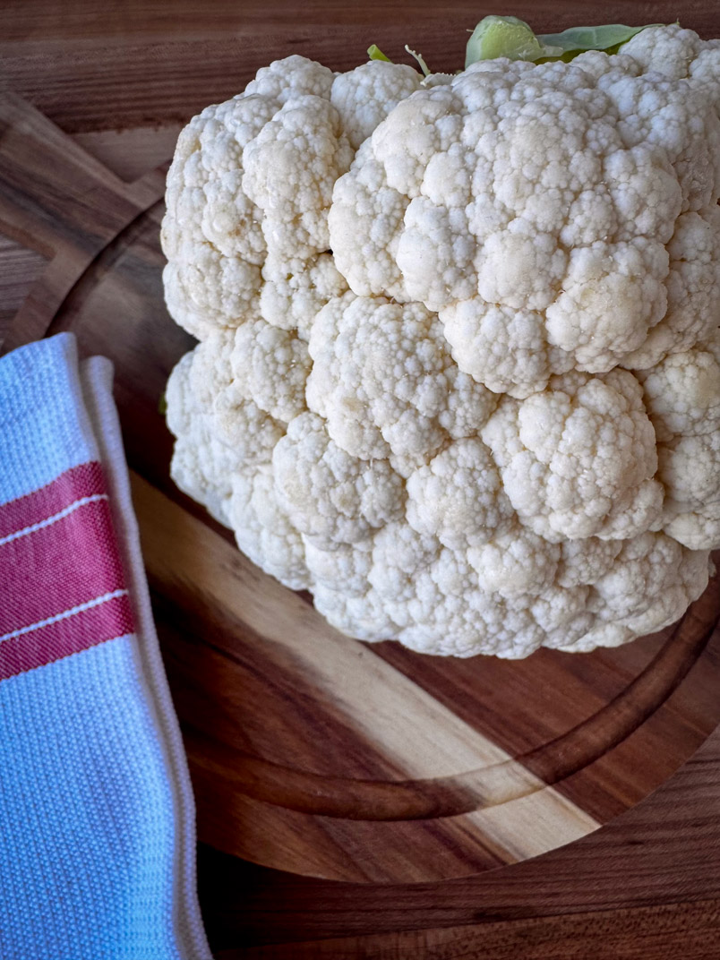 head of cauliflower