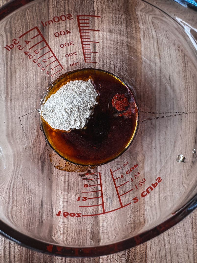 paprika, ghee, einkorn wheat, sea salt, hing, black pepper, and cumin