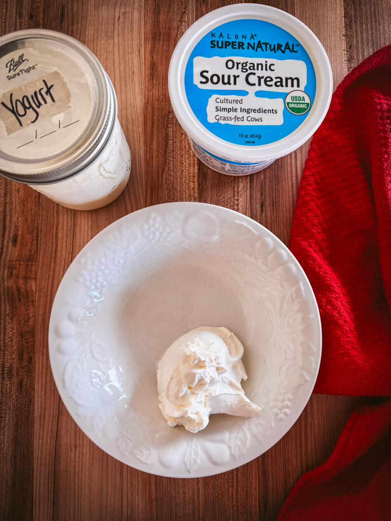 healthy cultured yogurt, cultured sour cream, low temperature vat pasteurized