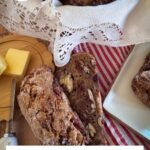 einkorn breakfast bread made with dates and pecans