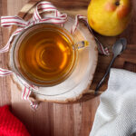 pear tea made with a fresh bartlett pear