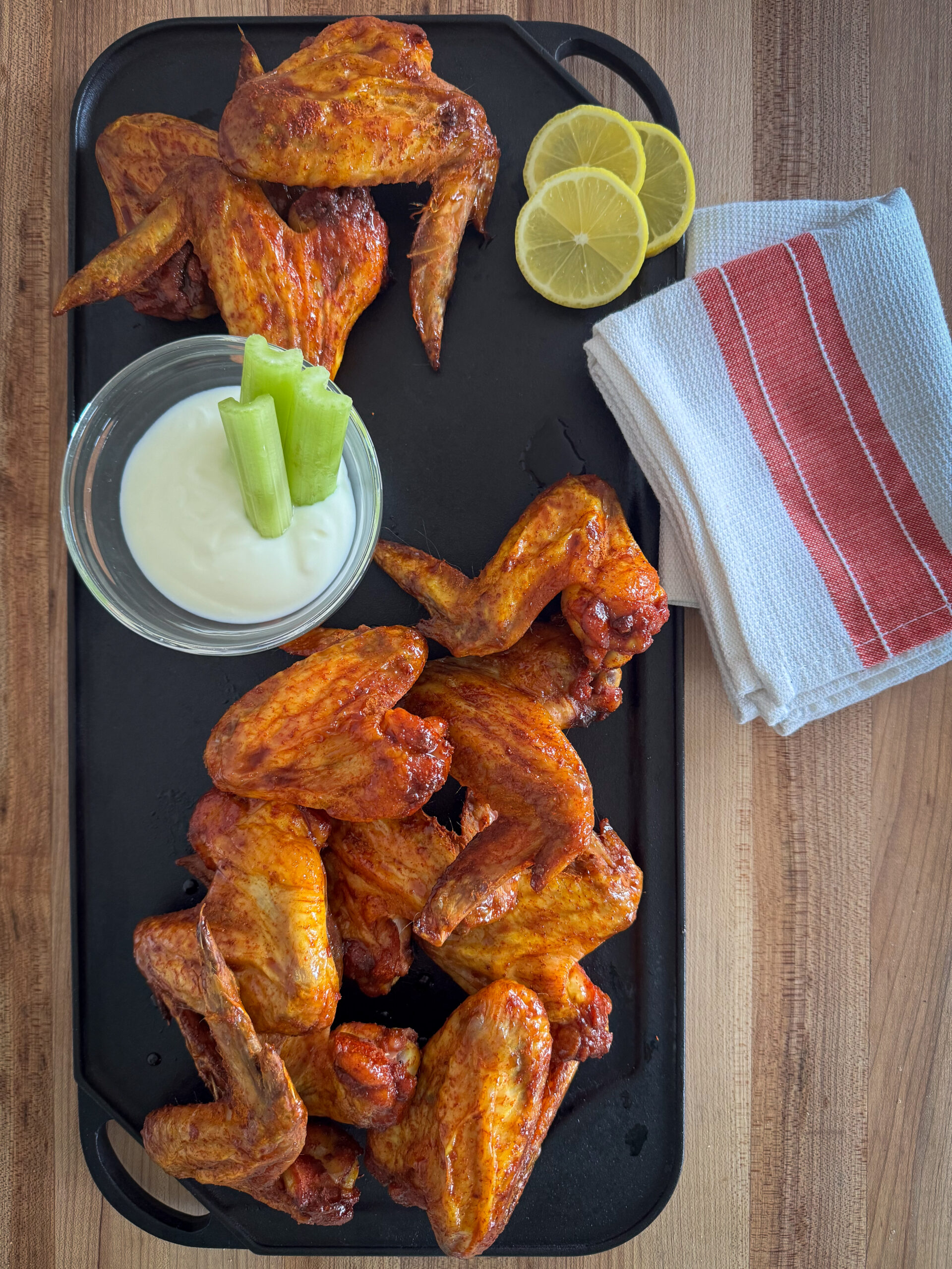 platter of Ume plum chicken wings