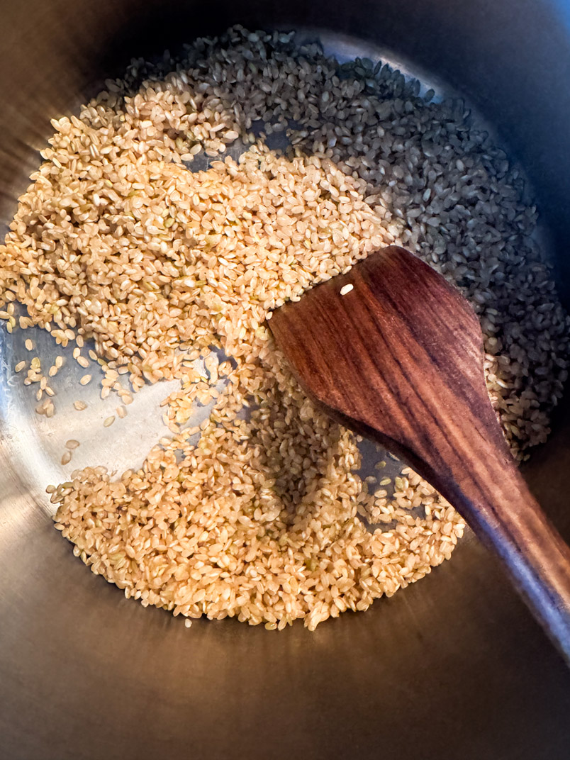 toasted brown rice