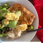 salmon and broccoli
