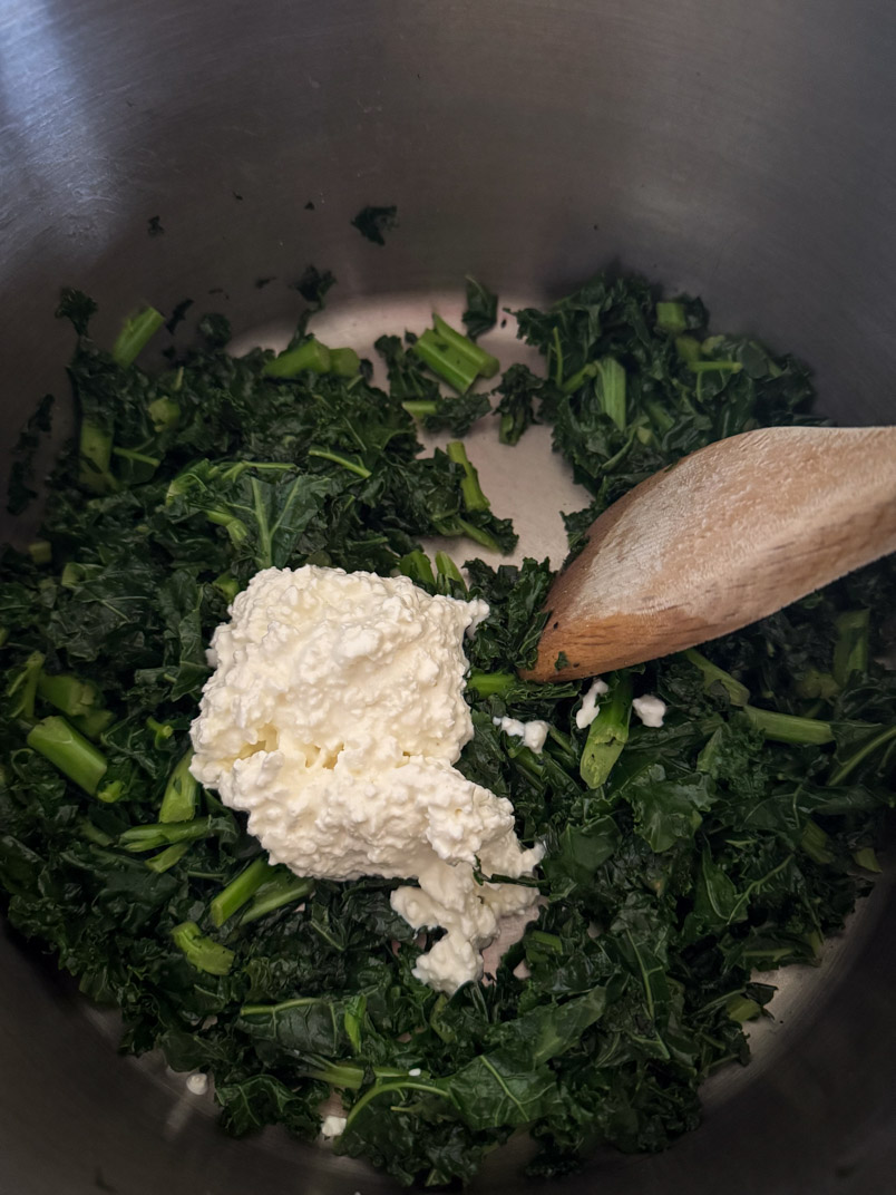 add cottage cheese to kale for a sweet potato topping add cottage cheese to kale for a sweet potato topping